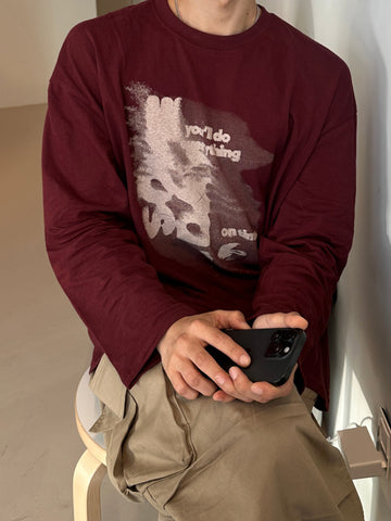 【Metanoia】🇰🇷韓製 印花長袖T恤 - 1