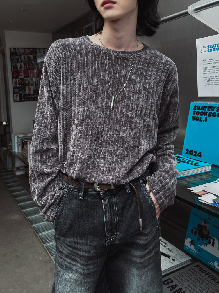 【Metanoia】🇰🇷韓製 天鵝絨長袖上衣 - 1