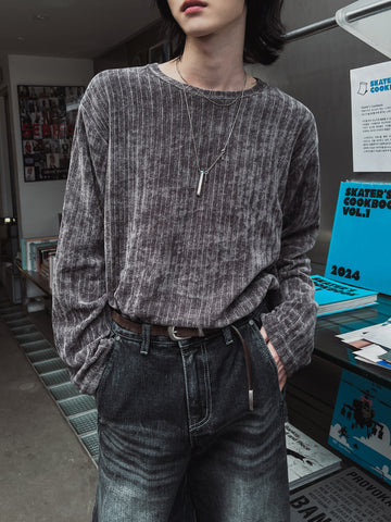 【Metanoia】🇰🇷韓製 天鵝絨長袖上衣 - 1