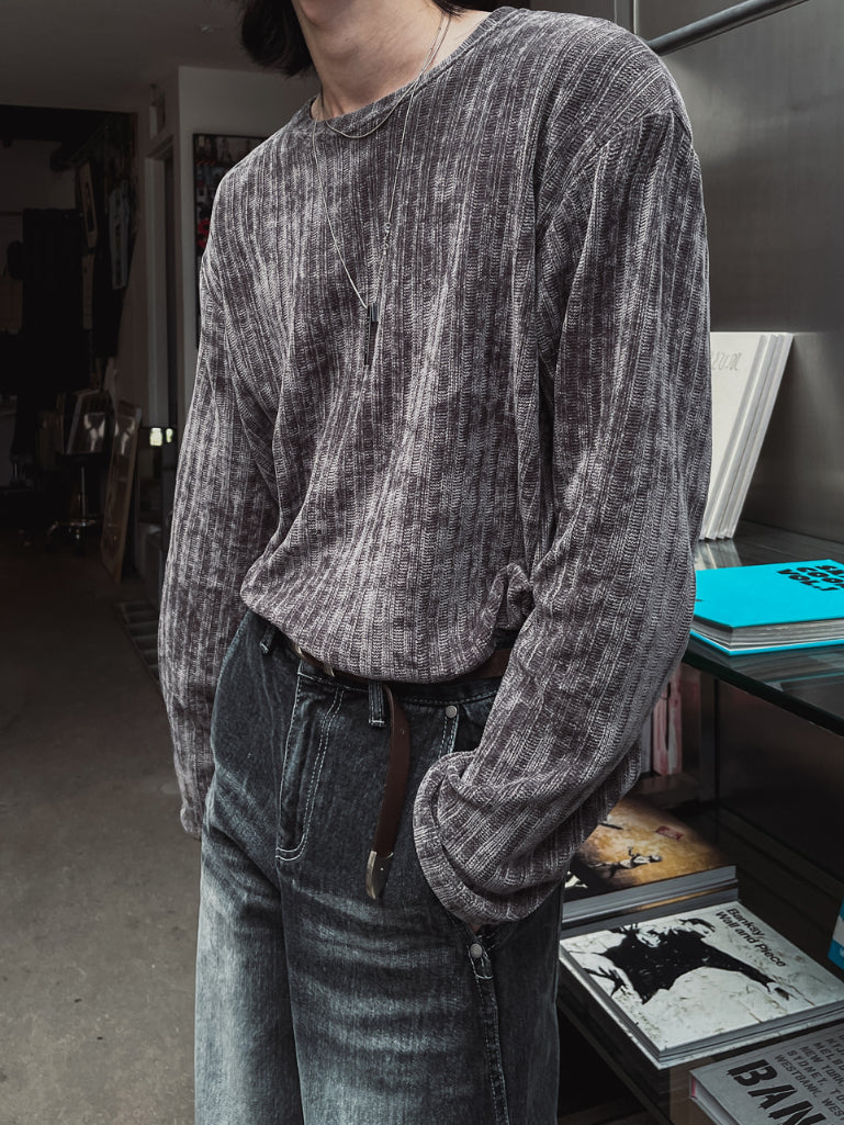 【Metanoia】🇰🇷韓製 天鵝絨長袖上衣 - 4