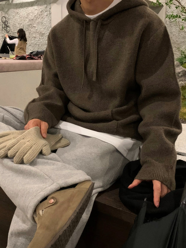 【Metanoia】韓國設計 連帽針織衣 - 1