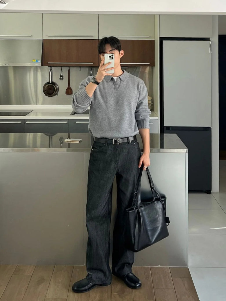 【Metanoia】韓國設計 v型長袖針織衣 - 9