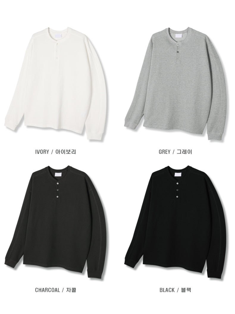 【Metanoia】🇰🇷韓製 華夫格螺紋長袖上衣 - 11