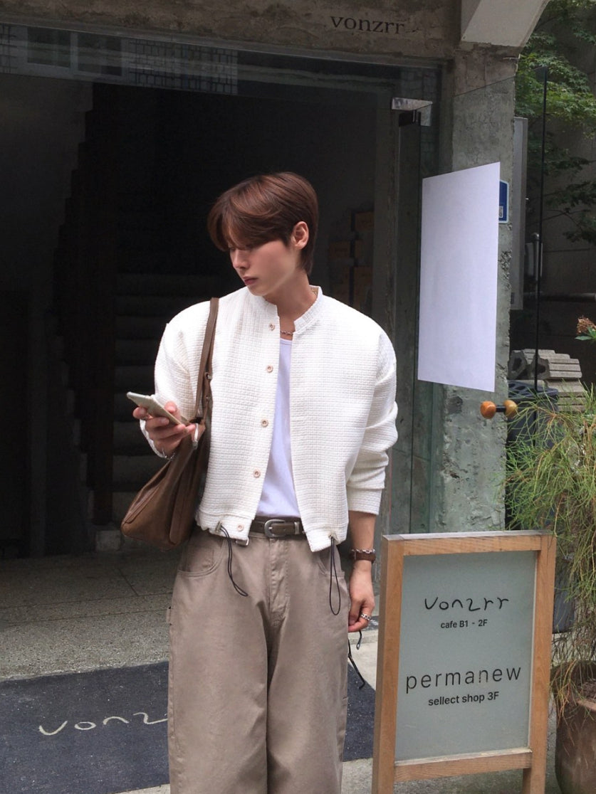 【Metanoia】🇰🇷韓製 短版開衫鏤空外套 - 6