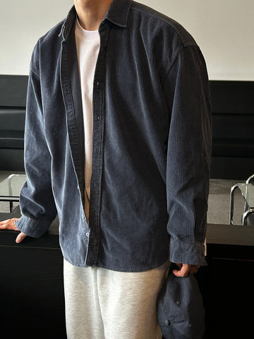 【Metanoia】🇰🇷韓製 燈芯絨襯衫 - 1