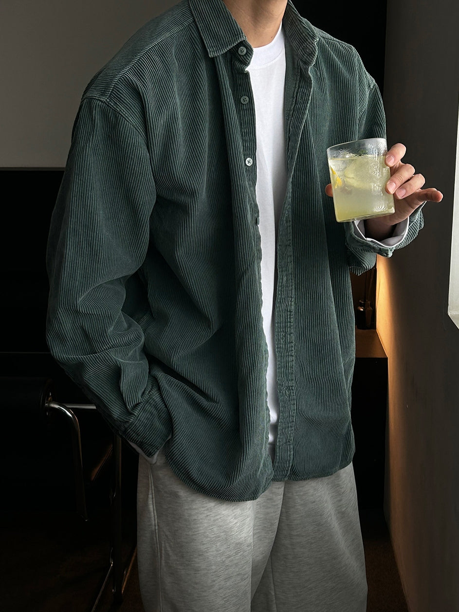 【Metanoia】🇰🇷韓製 燈芯絨襯衫 - 7