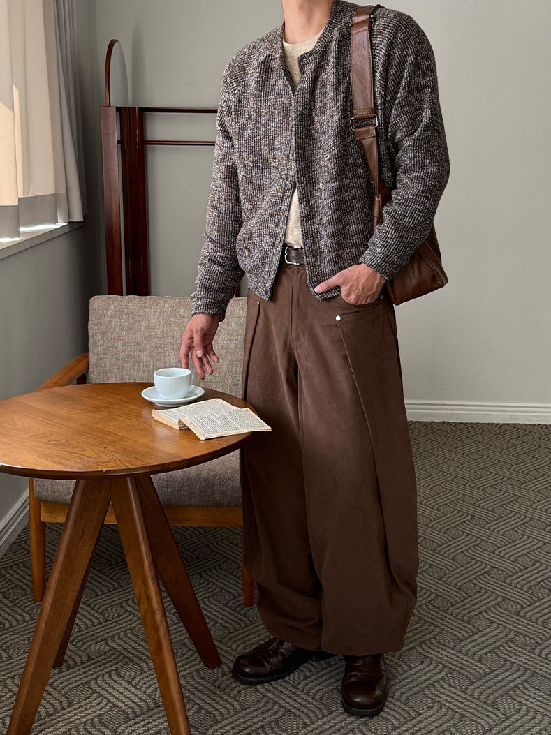 【Metanoia】韓國設計 清涼70%亞麻半鬆緊落地褲 - 1