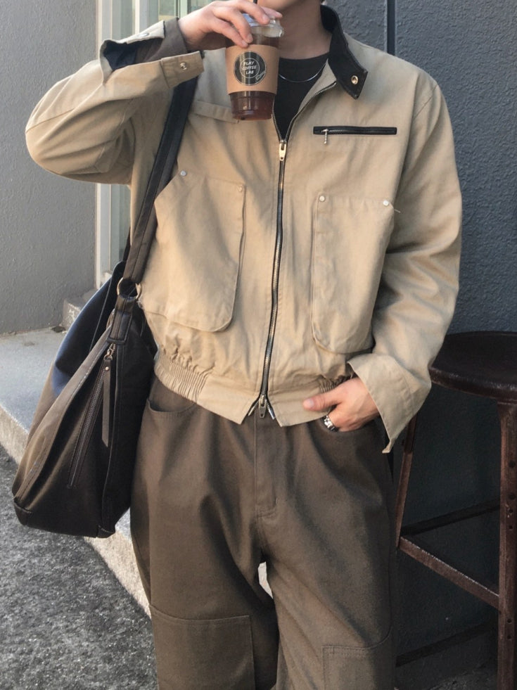 【Metanoia】🇰🇷韓製 工裝短版夾克外套 - 1