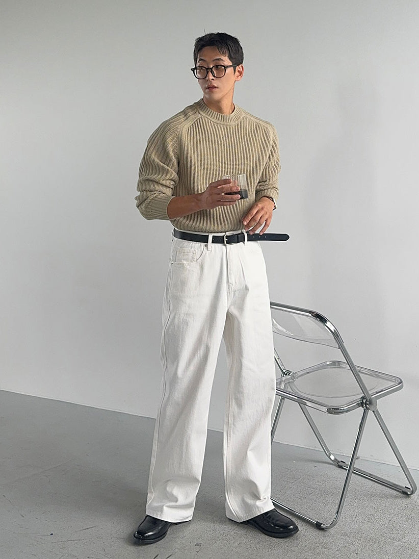 【Metanoia】韓國設計 15%羊毛素色針織衣 - 3