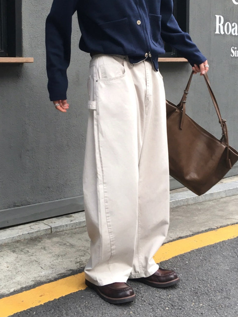 【Metanoia】韓製🇰🇷 卡其寬鬆落地褲 - 7