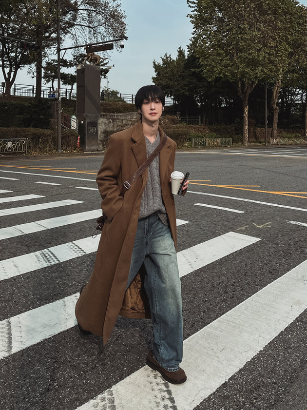 【Metanoia】韓國設計 翻領大衣 - 7