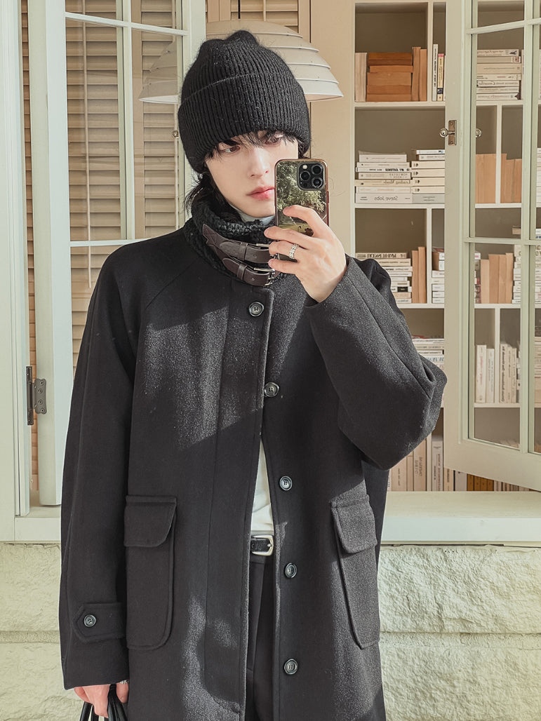 【Metanoia】🇰🇷韓製 10%羊毛高領大衣 - 5