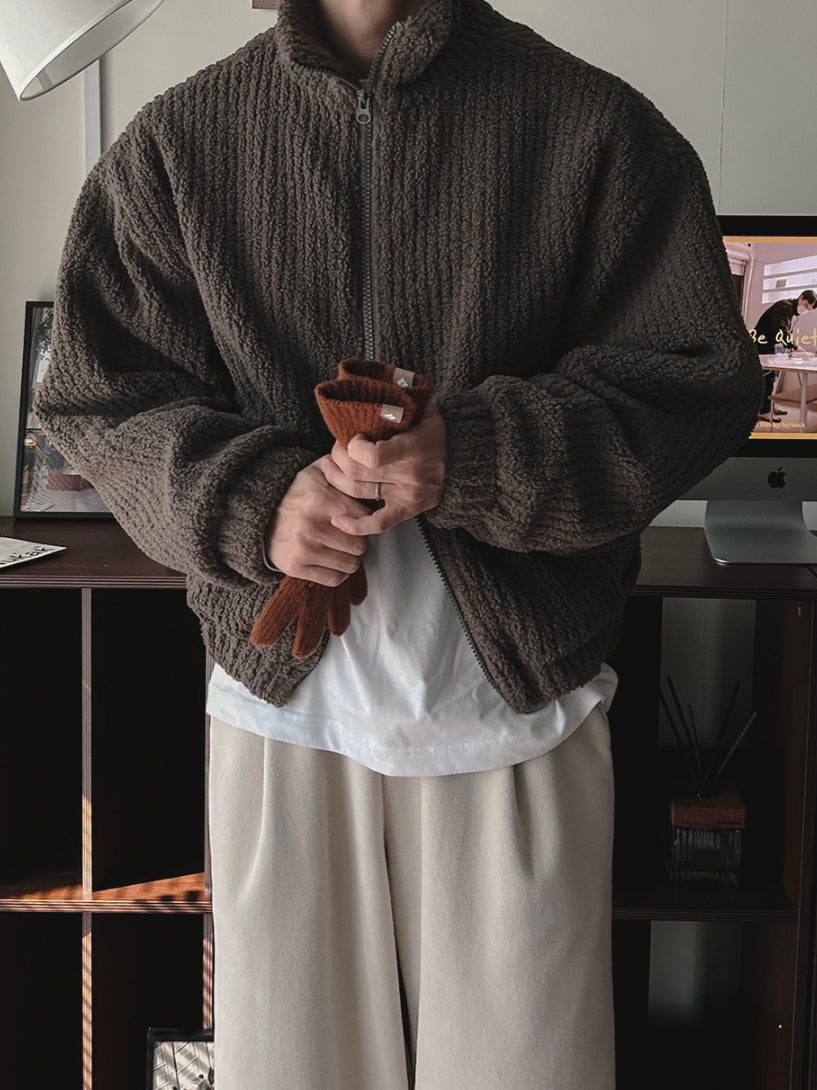 【Metanoia】韓國設計 泡泡沙填充抓絨外套 - 8