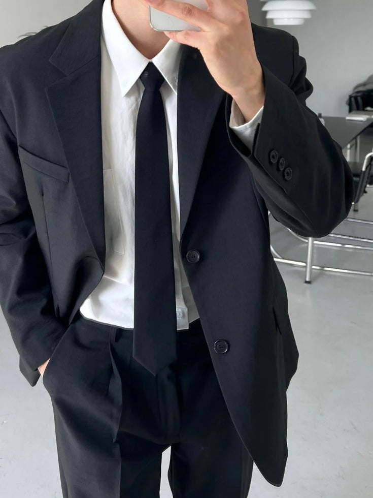 【Metanoia】🇰🇷韓製 簡約雙扣西裝外套 - 6