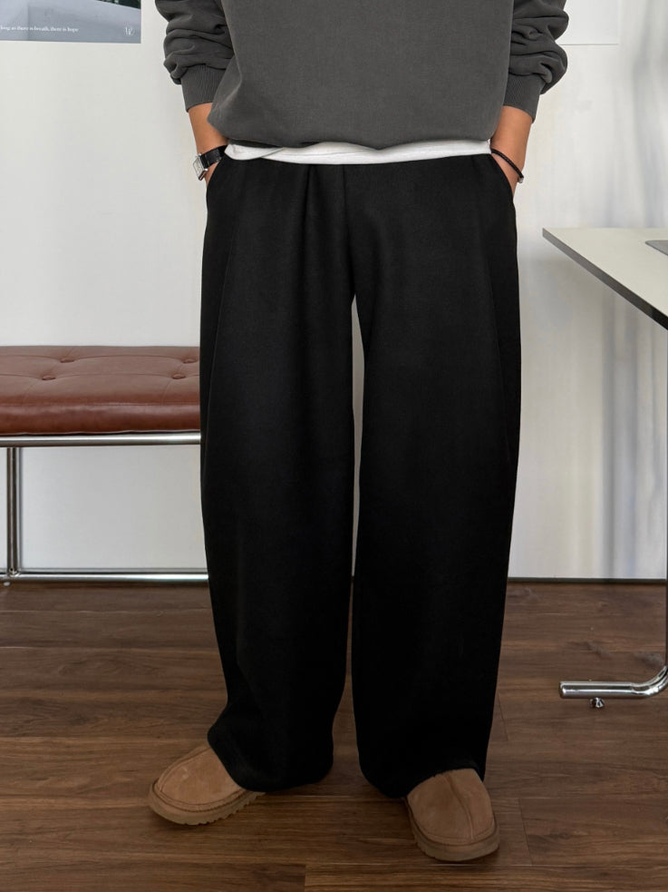 【Metanoia】韓國設計 抓絨落地褲 - 6