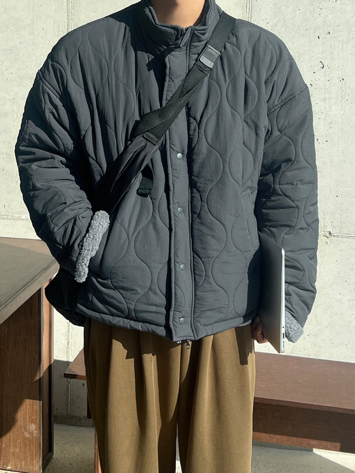 【Metanoia】韓國設計 保暖內刷毛鋪棉外套 - 1