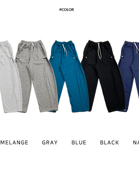 【Metanoia】🇰🇷韓製  休閒側扣落地棉褲 - 8