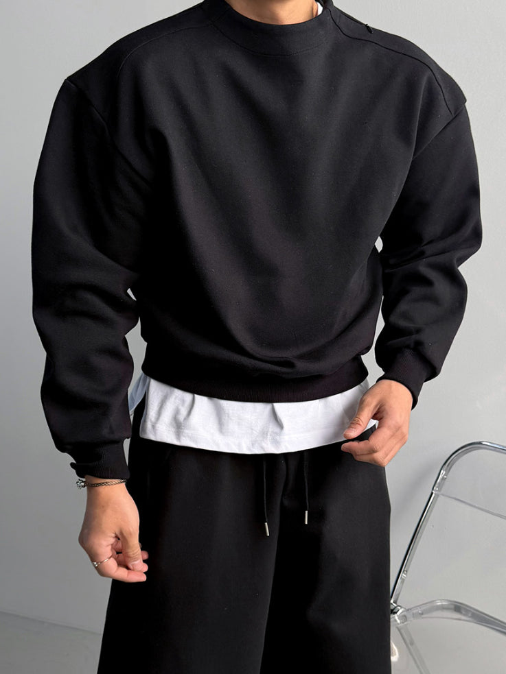 【Metanoia】🇰🇷韓製 肩線抓絨衛衣 - 1