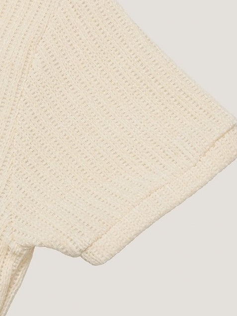 【Metanoia】🇰🇷韓製 絲絨寬領短袖上衣 - 9