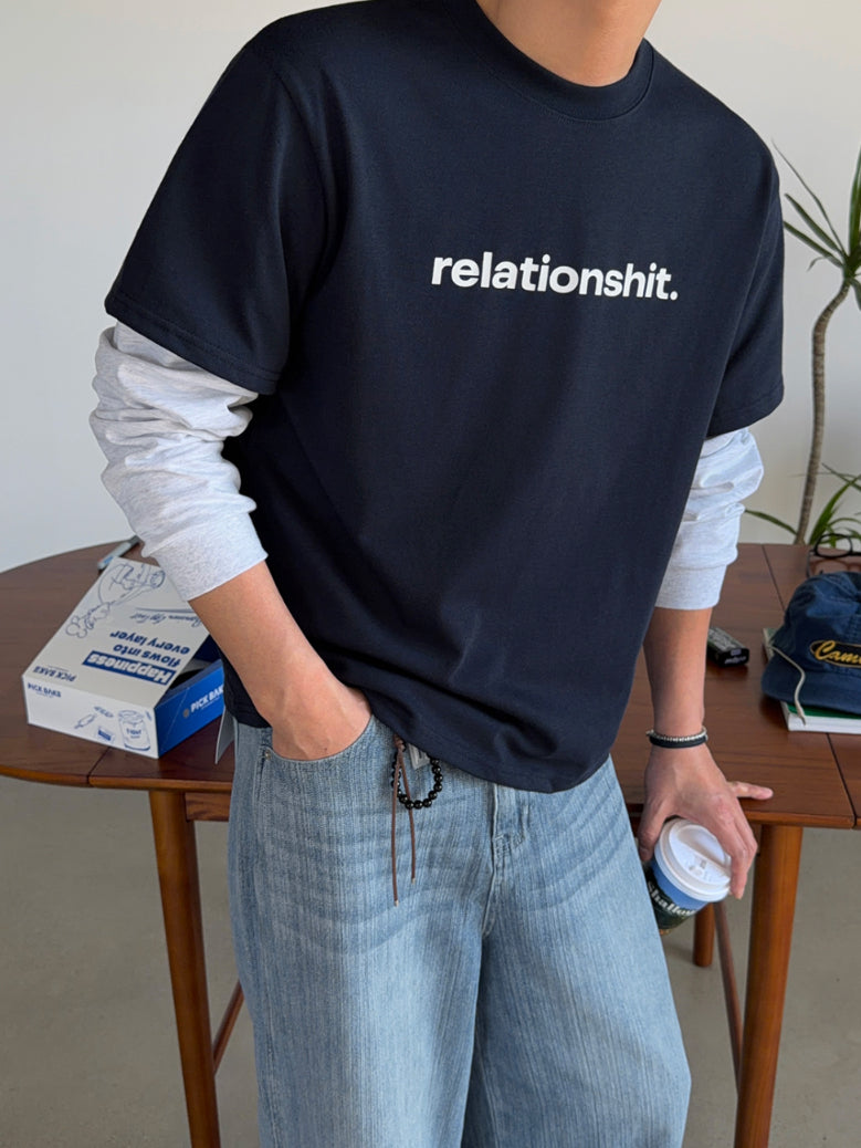 【Metanoia】韓國設計 印花長袖T恤 - 1