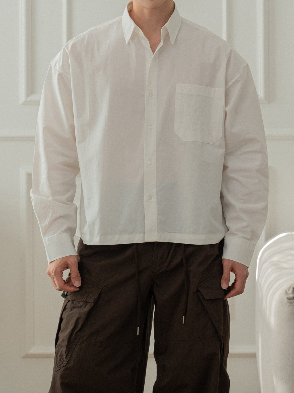 【Metanoia】🇰🇷韓製 短版城市長袖襯衫 - 1