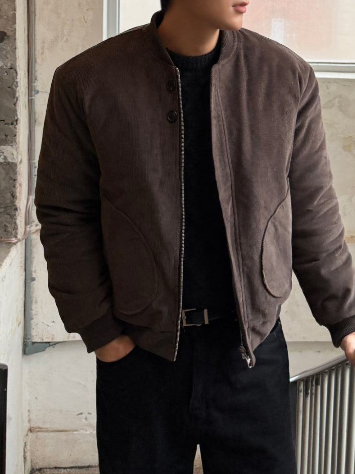 【Metanoia】🇰🇷韓製 短版抓絨連帽棉外套 - 1