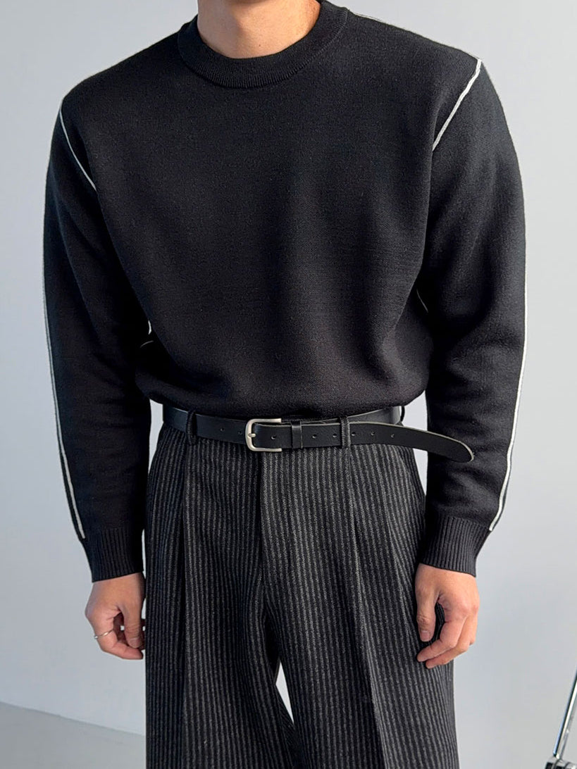 【Metanoia】韓國設計 反車線針織衣 - 1