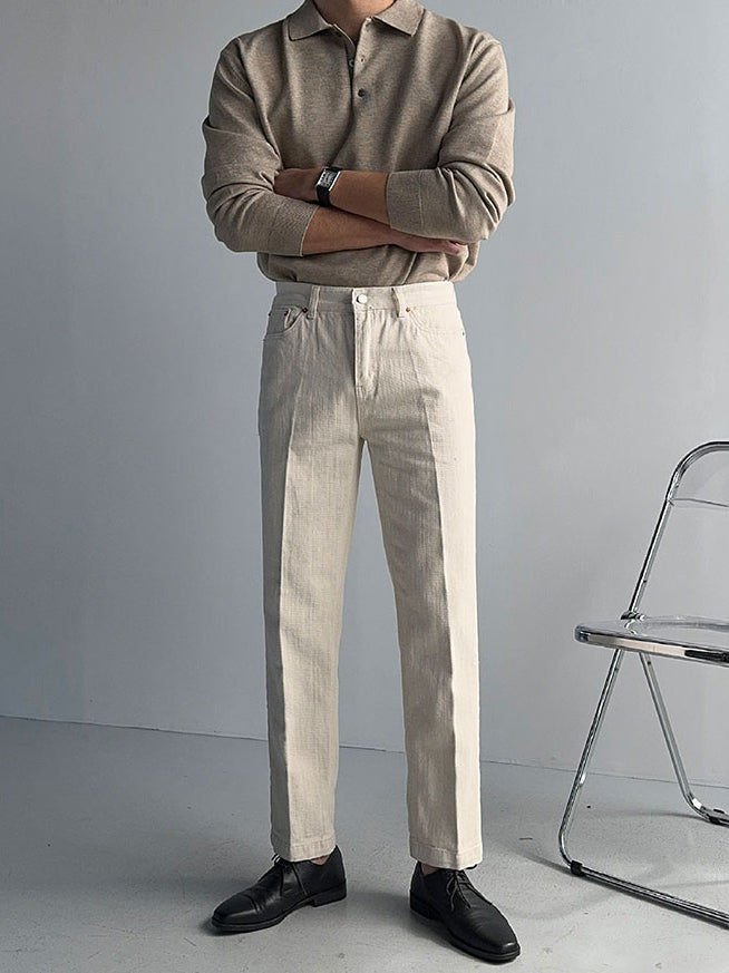 【Metanoia】韓製🇰🇷 卡其九分褲 - 5