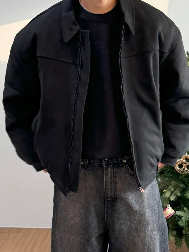 【Metanoia】🇰🇷韓製翻領麂皮外套 - 1