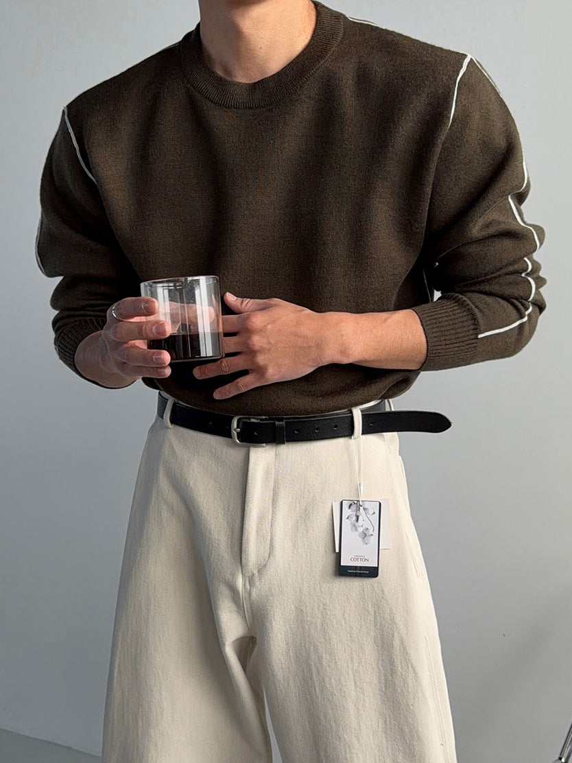 【Metanoia】韓國設計 反車線針織衣 - 1