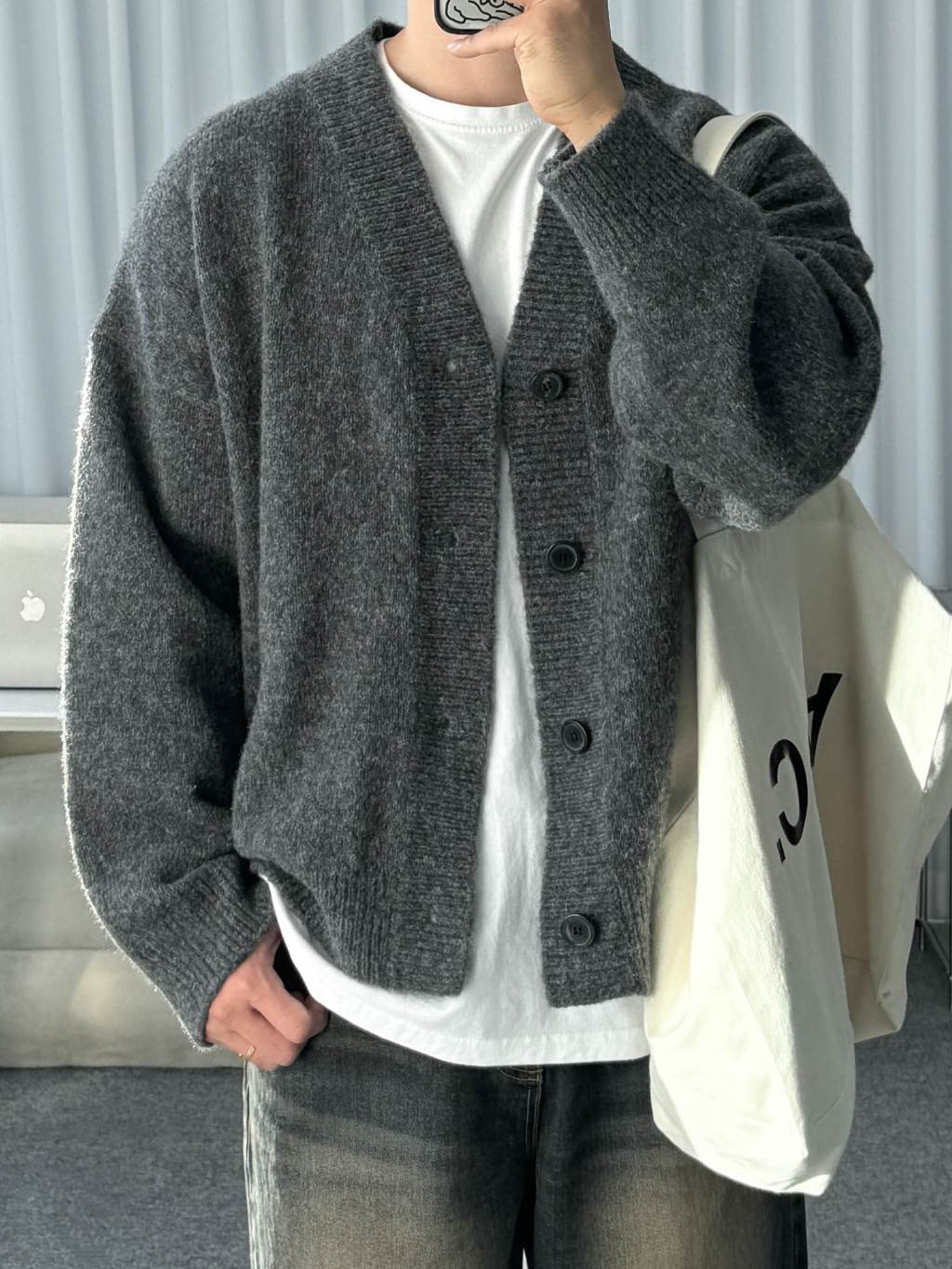 【Metanoia】🇰🇷韓製 v型開衫針織外套 - 2