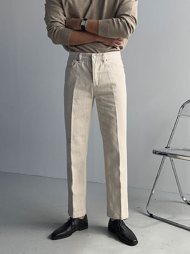 【Metanoia】韓製🇰🇷 卡其九分褲 - 2