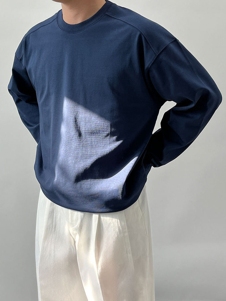 【Metanoia】🇰🇷韓製 涼感肩線長袖上衣T恤 - 1