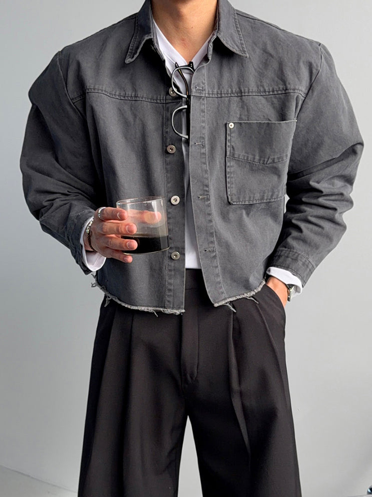 【Metanoia】🇰🇷韓製 短版夾克外套 - 2