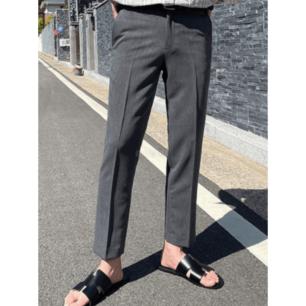 【Metanoia】🇰🇷韓製 半鬆緊西裝九分長褲