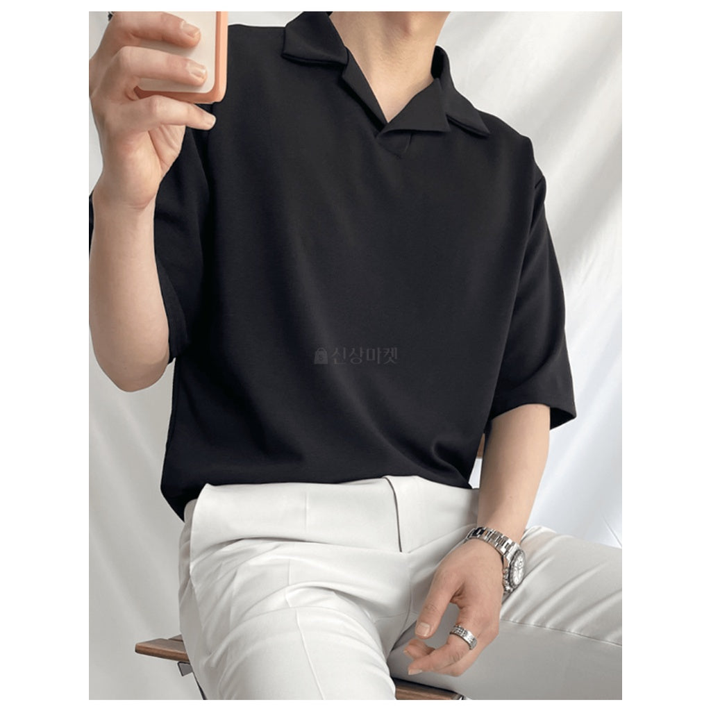 【Metanoia】🇰🇷韓製 古巴領短袖T