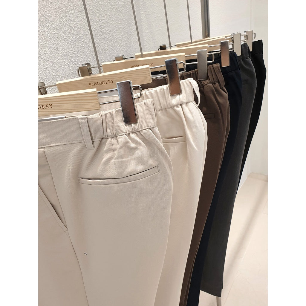 【Metanoia】🇰🇷韓製 半鬆緊西裝九分長褲