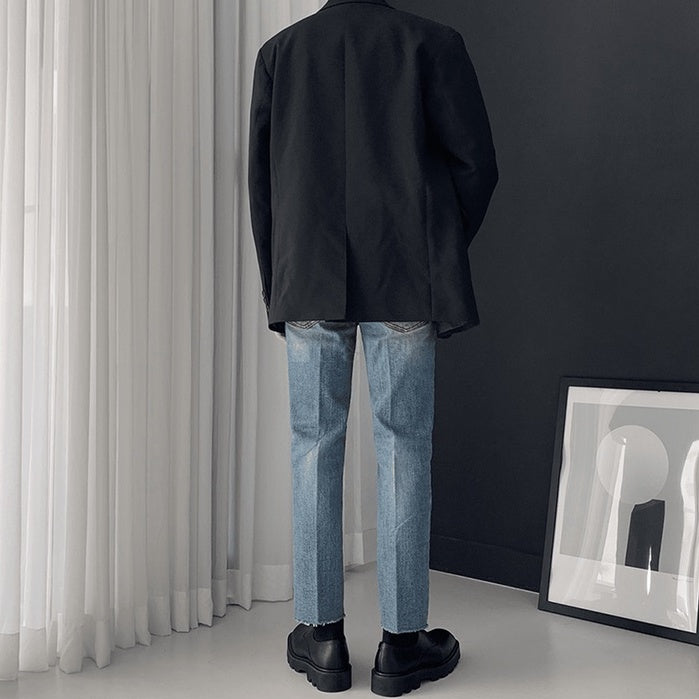 【Metanoia】🇰🇷韓製 直筒修身九分牛仔褲