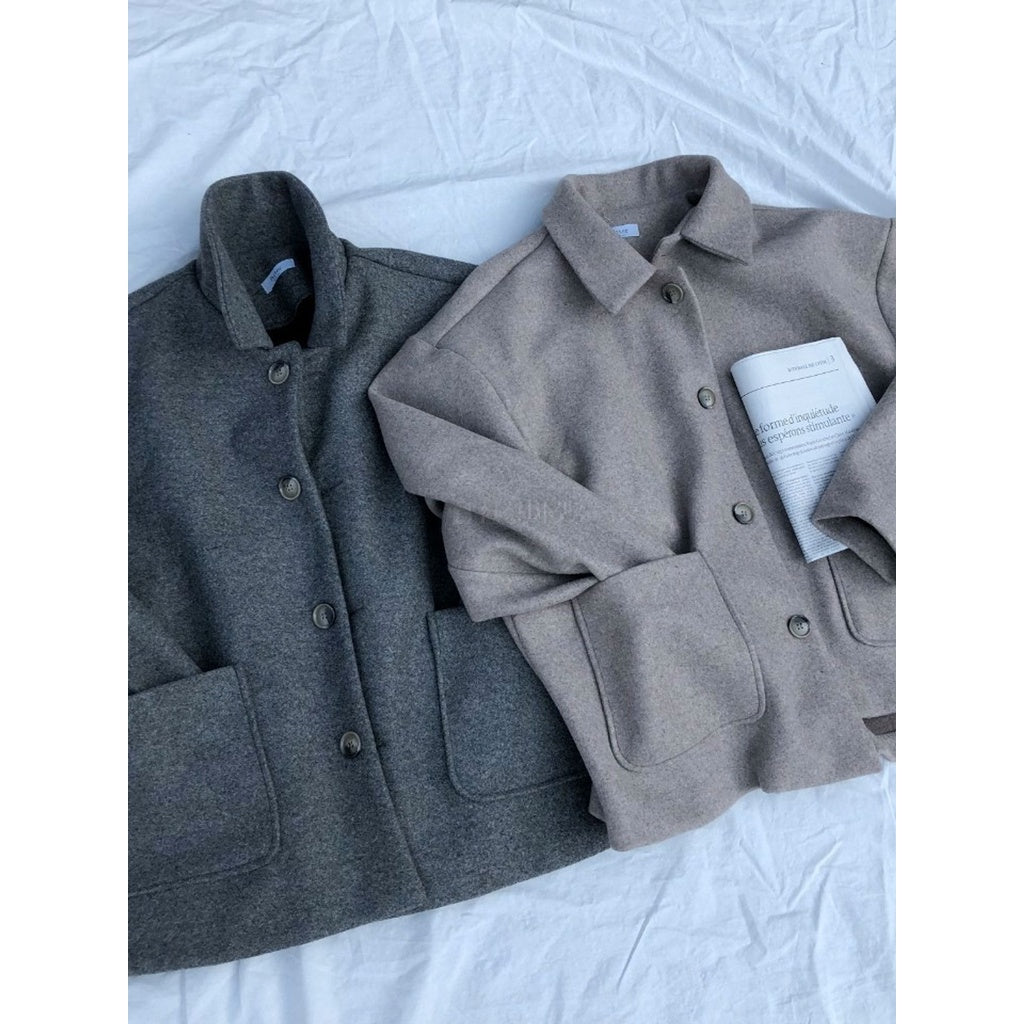 【Metanoia】🇰🇷韓製 羊毛短款夾克
