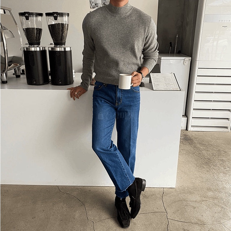 【Metanoia】韓國設計 針織打底高領長袖上衣