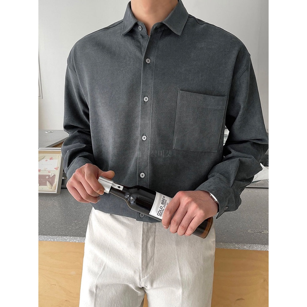 【Metanoia】🇰🇷韓製 翻領素色襯衫