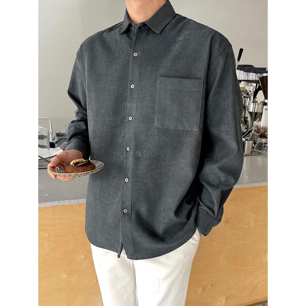 【Metanoia】🇰🇷韓製 翻領素色襯衫