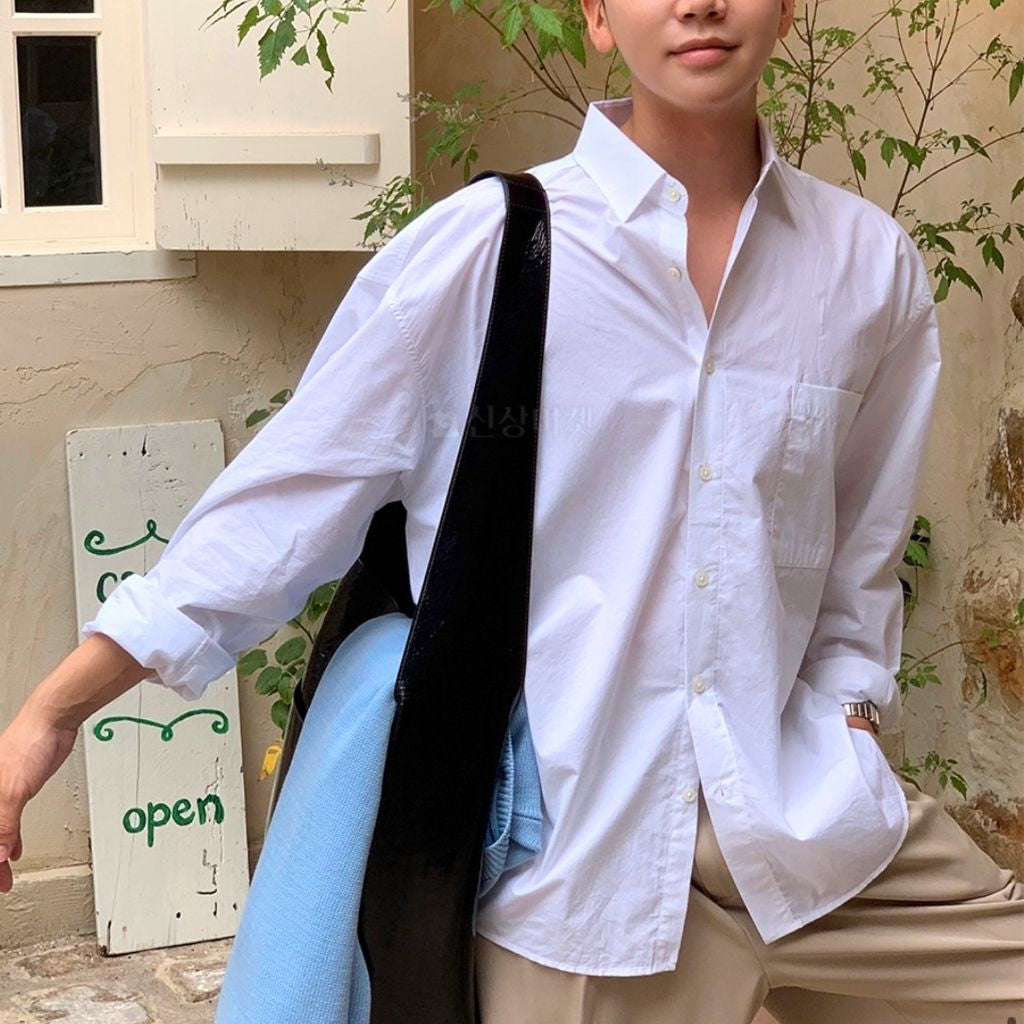 【Metanoia】🇰🇷韓製 寬鬆長袖襯衫