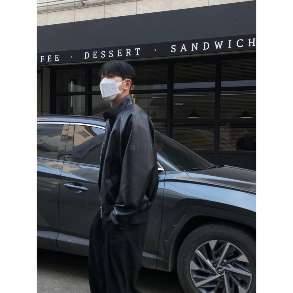 【Metanoia】🇰🇷韓製 翻領夾克皮外套