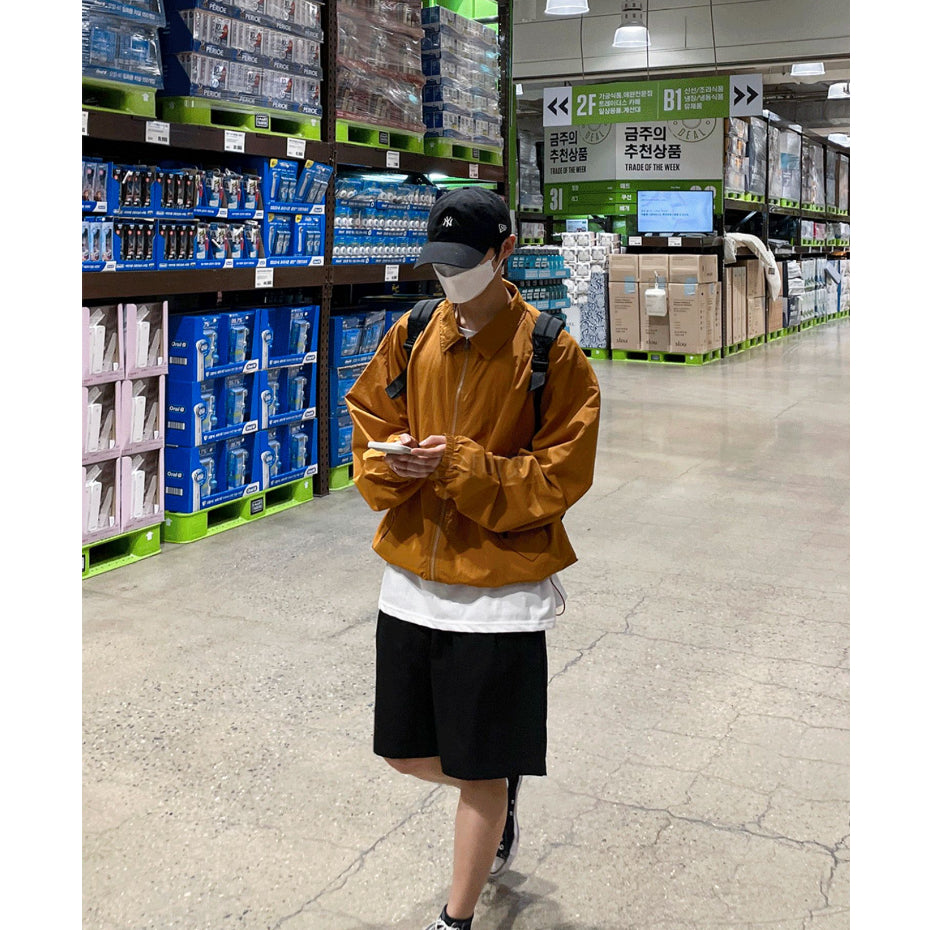 【Metanoia】韓國設計 翻領防風夾克外套