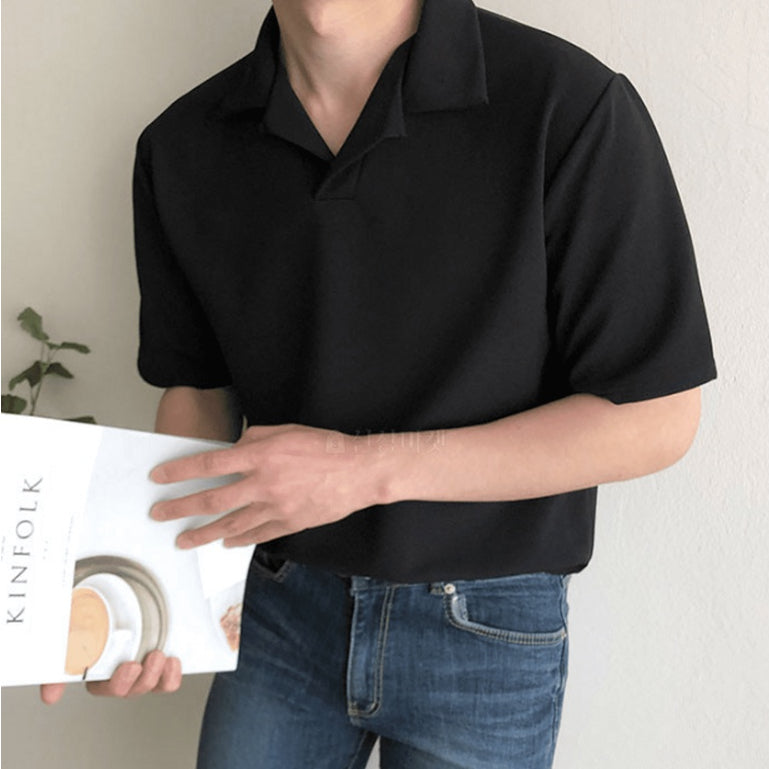 【Metanoia】🇰🇷韓製 古巴領短袖T