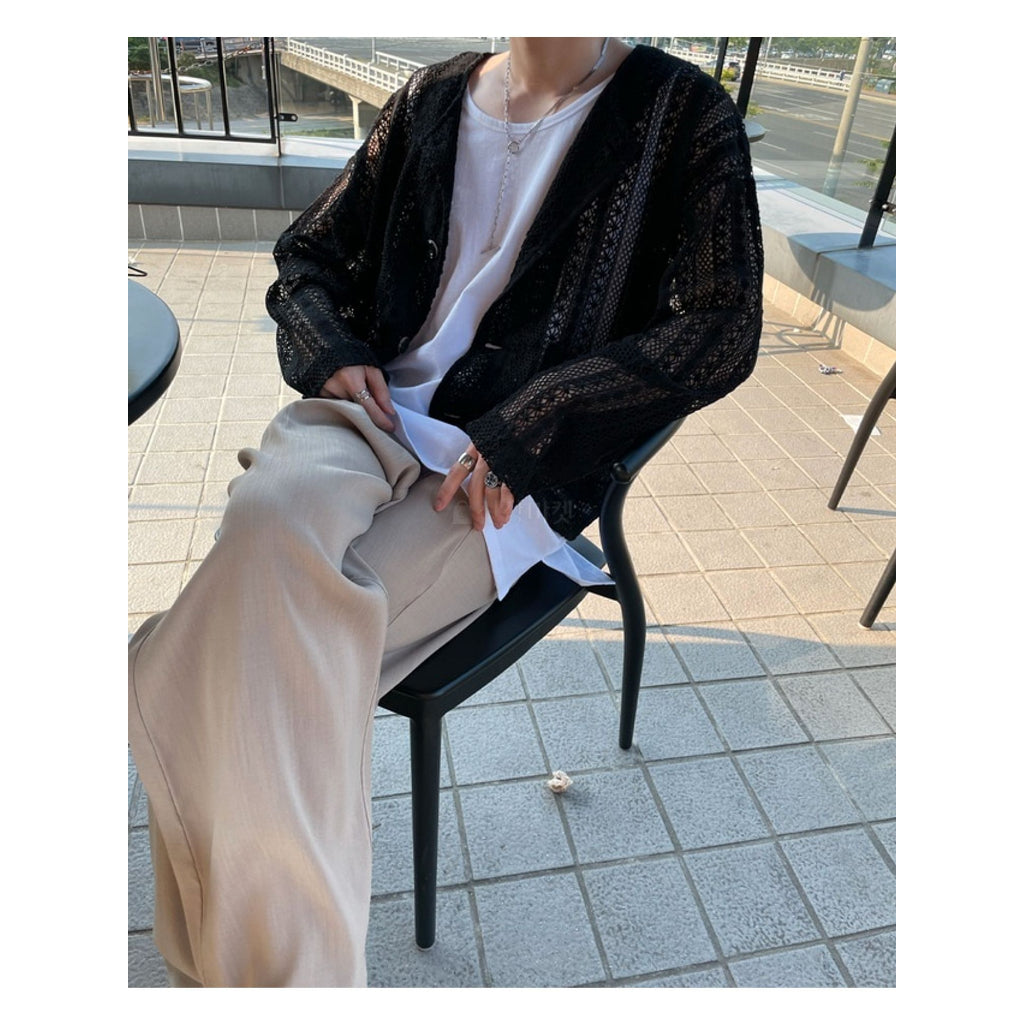 【Metanoia】🇰🇷韓製 鏤空透氣麻花外套