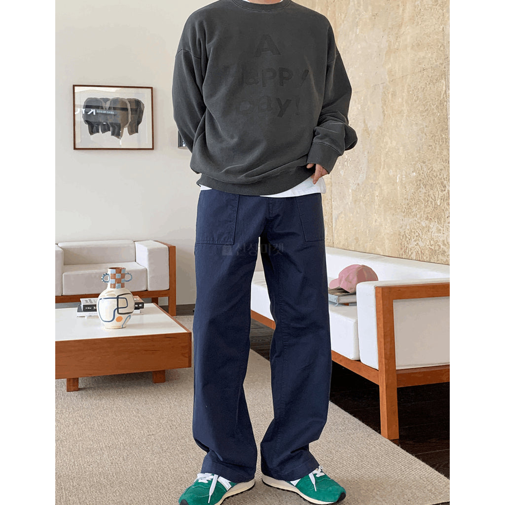 【Metanoia】🇰🇷韓製  落地卡其褲