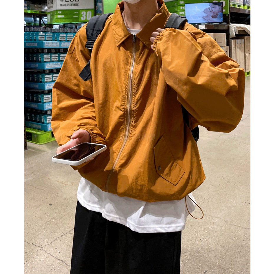 【Metanoia】韓國設計 翻領防風夾克外套