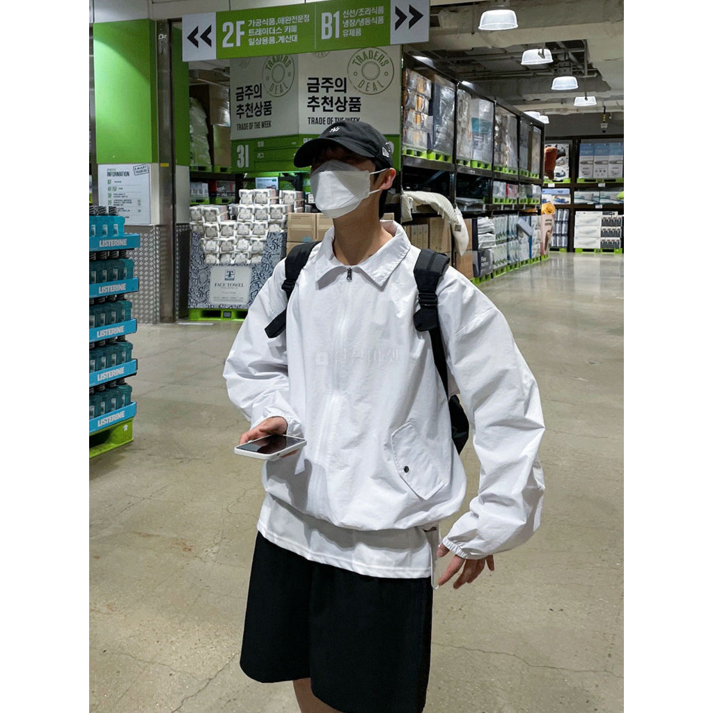 【Metanoia】韓國設計 翻領防風夾克外套